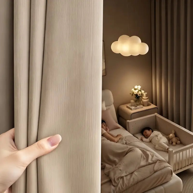 French Double-Sided Chenille Blackout Curtains