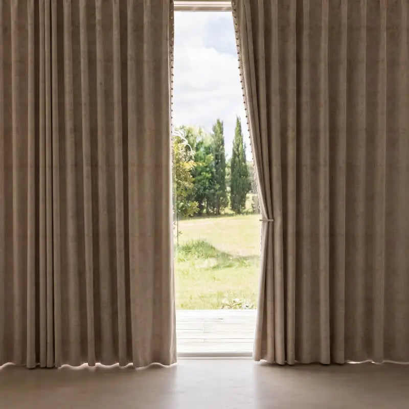 Vintage Floral Jacquard Custom Curtains