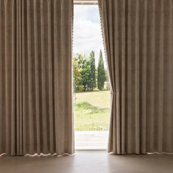 Vintage Floral Jacquard Custom Curtains