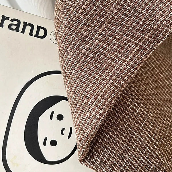 French Modern Tweed  Linen Blackout Curtains