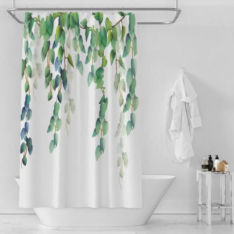 Floraweg Green Hanging Vines Shower Curtain