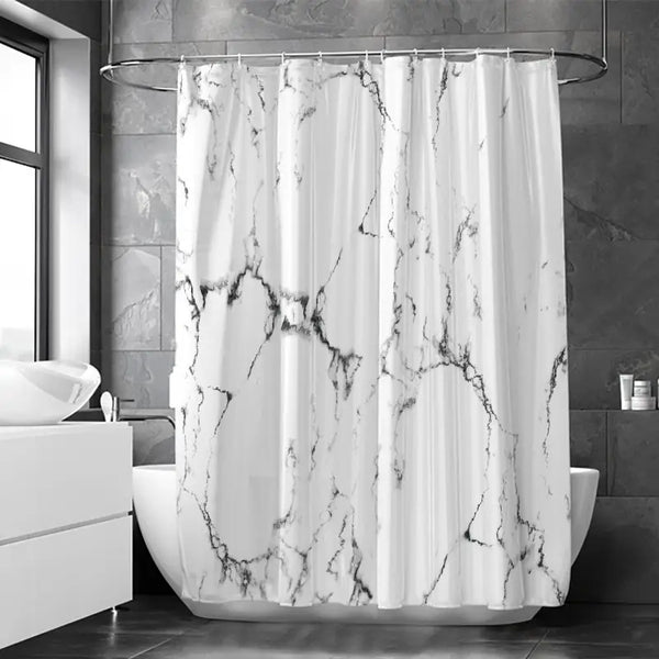 Floraweg Marble Texture Shower Curtain