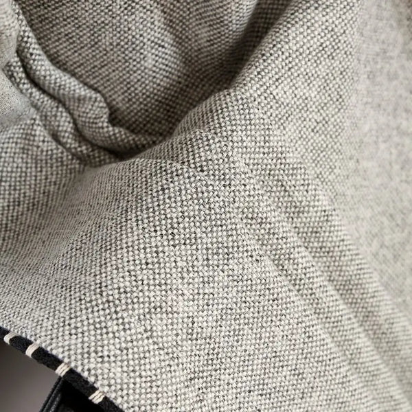 Modern Grey Chunky Woven Polyester Curtains
