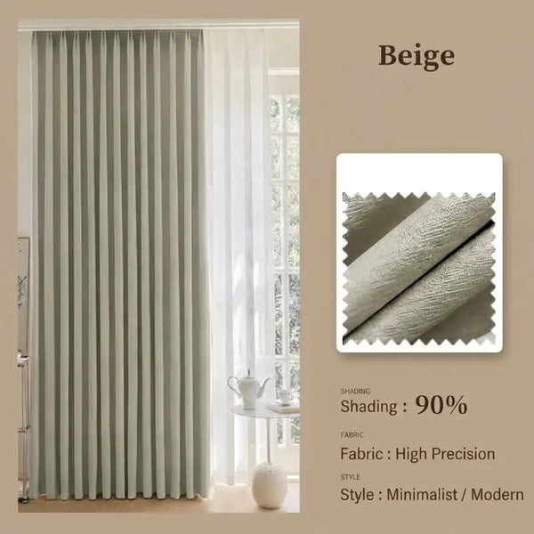 Modern High Precision Textured Blackout Curtains