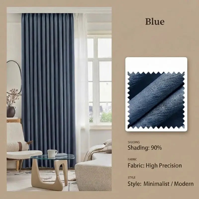 Modern High Precision Textured Blackout Curtains