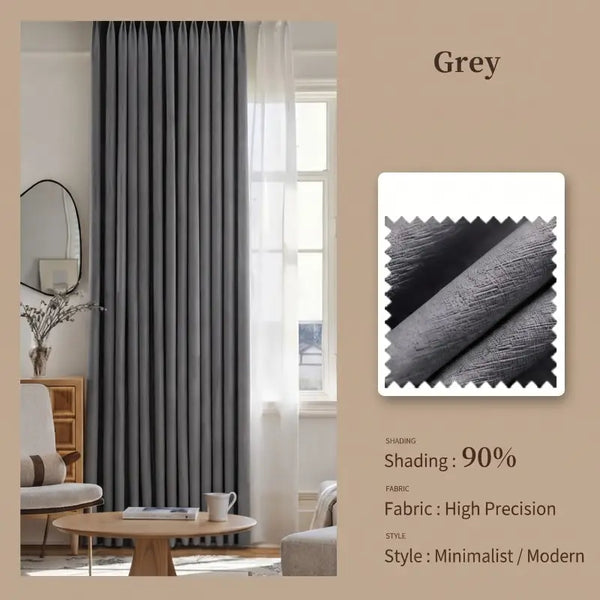 Modern High Precision Textured Blackout Curtains