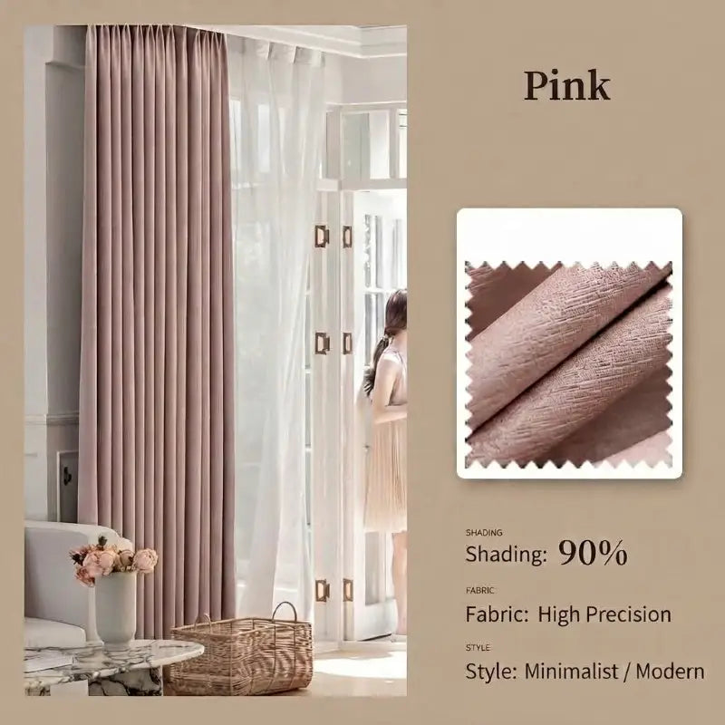 Modern High Precision Textured Blackout Curtains