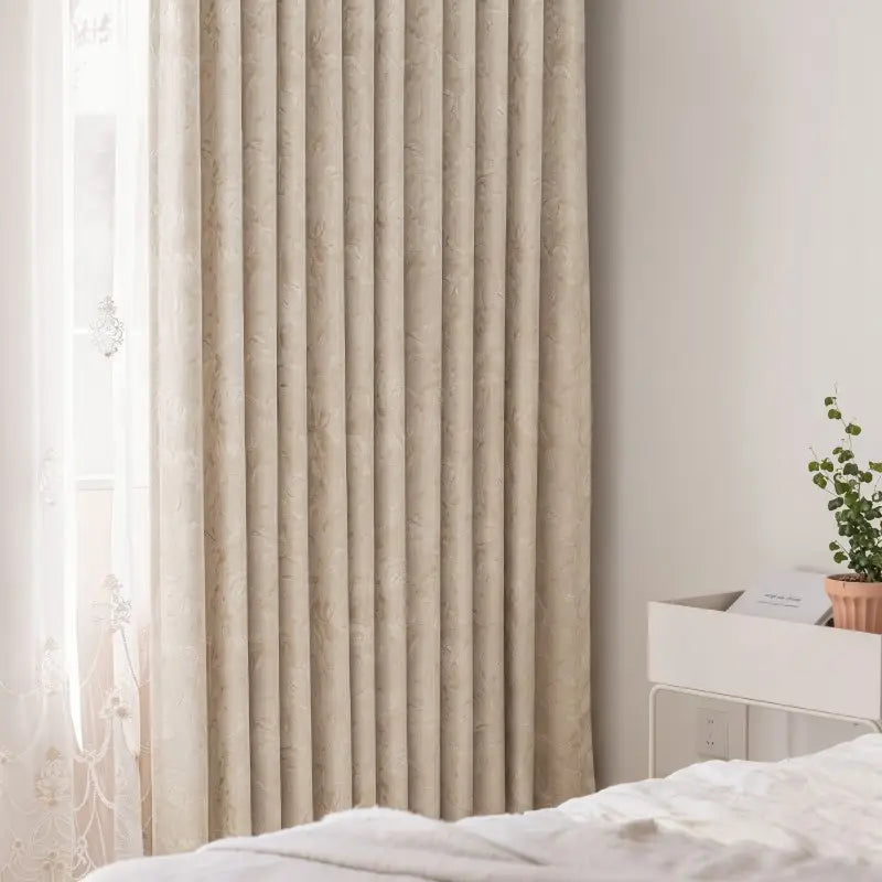 Modern Light Luxury Chenille Jacquard Curtains Main image