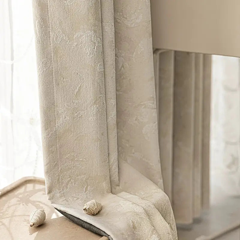 Modern Light Luxury Chenille Jacquard Curtains