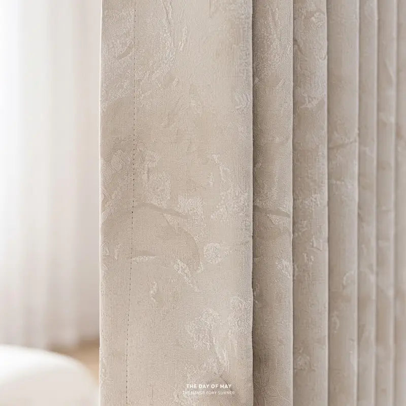 Modern Light Luxury Chenille Jacquard Curtains