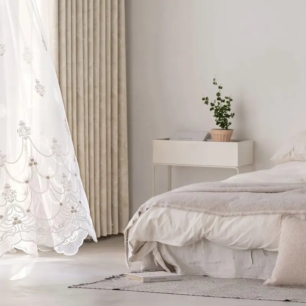 Modern Light Luxury Chenille Jacquard Curtains