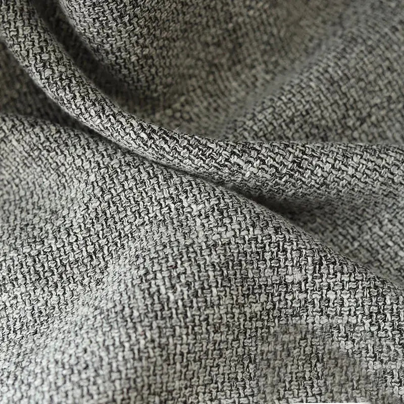 Modern Tweed Cotton Linen Look Blackout Curtains