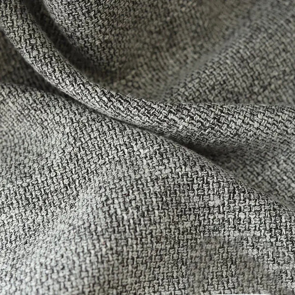 Modern Tweed Cotton Linen Look Blackout Curtains