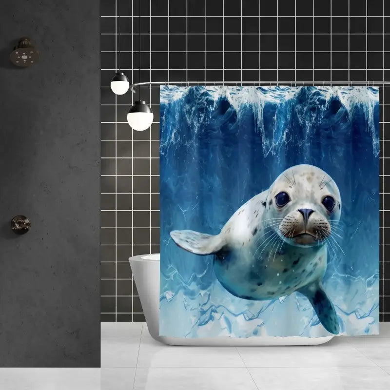 Floraweg Baby Seal Ocean World Shower Curtain