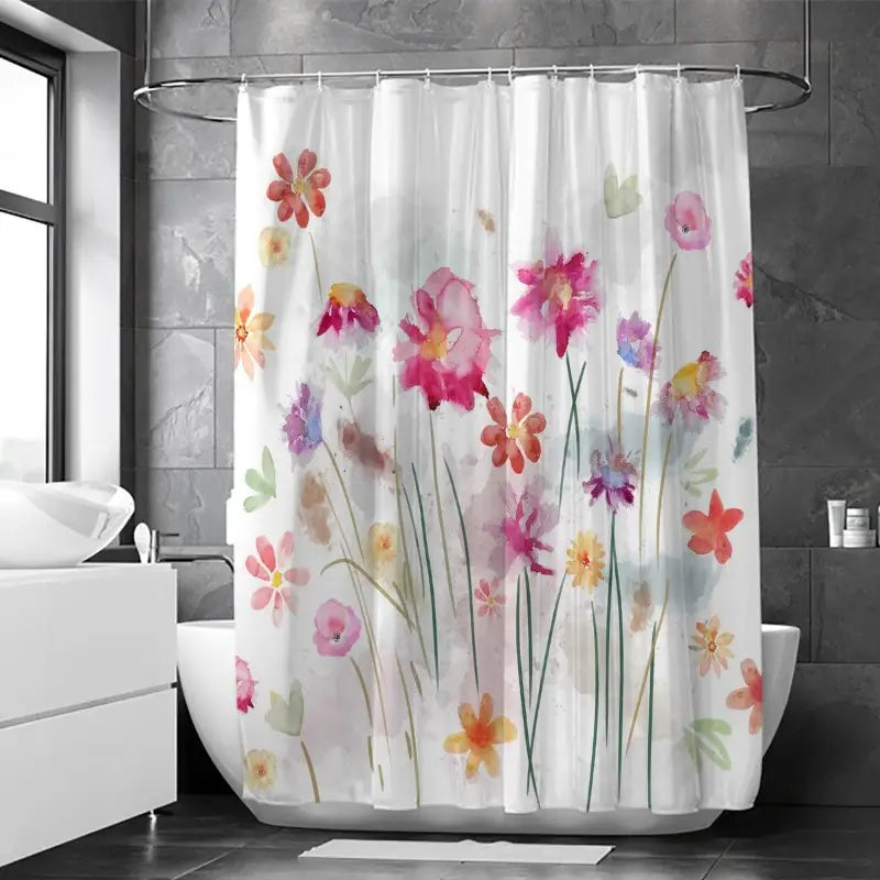 Floraweg Vibrant Wildflower Shower Curtain Secondary image