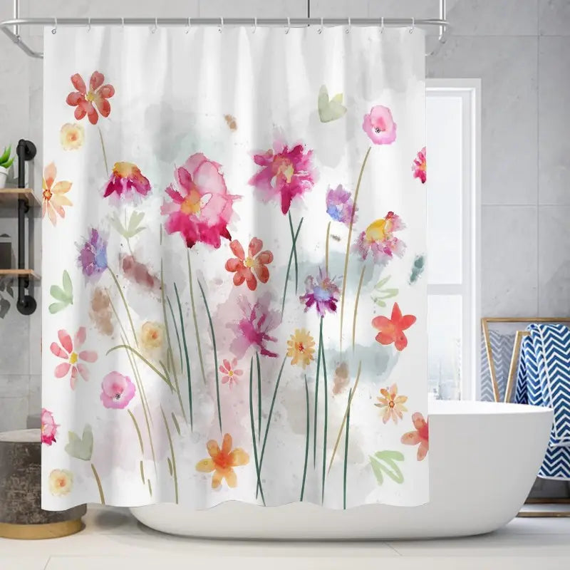 Floraweg Vibrant Wildflower Shower Curtain Main image