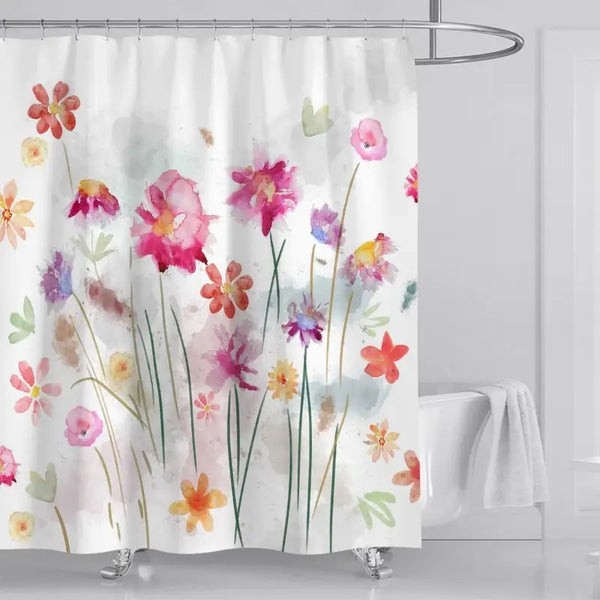 Floraweg Vibrant Wildflower Shower Curtain