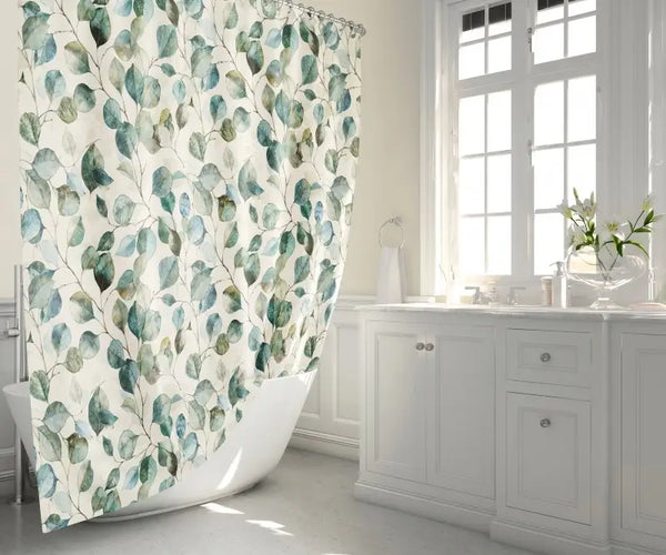 Floraweg Botanical Eucalyptus Shower Curtain