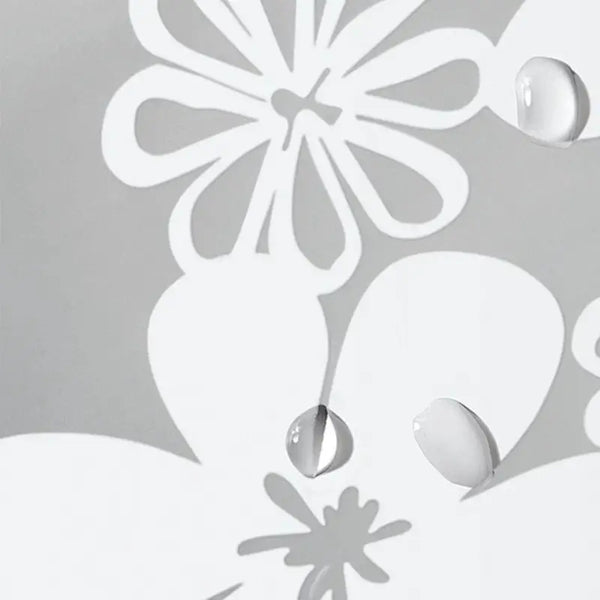 Floraweg White Daisy Floral PEVA Shower Curtain