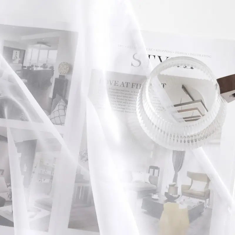 Classic White Voile Sheer Curtains